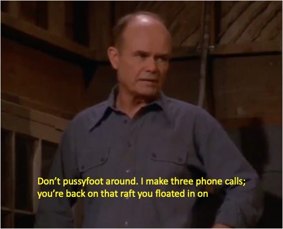 Red always packed heat when dealing with Fez : r/That70sshow