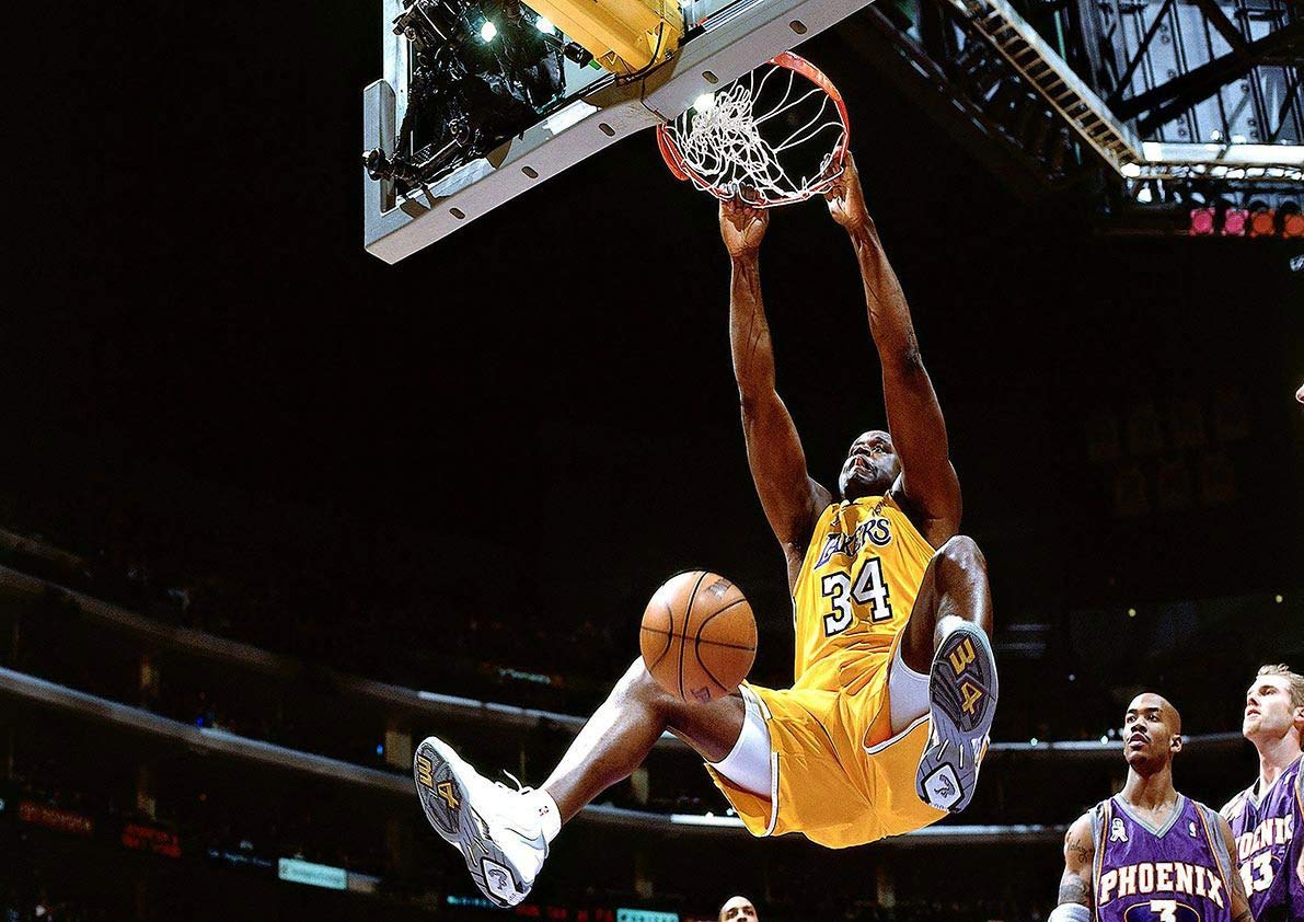 Amazon.com: Poster affiche Shaquille O'Neal Dunk Basketball Star Player  Wall Art: Posters & Prints