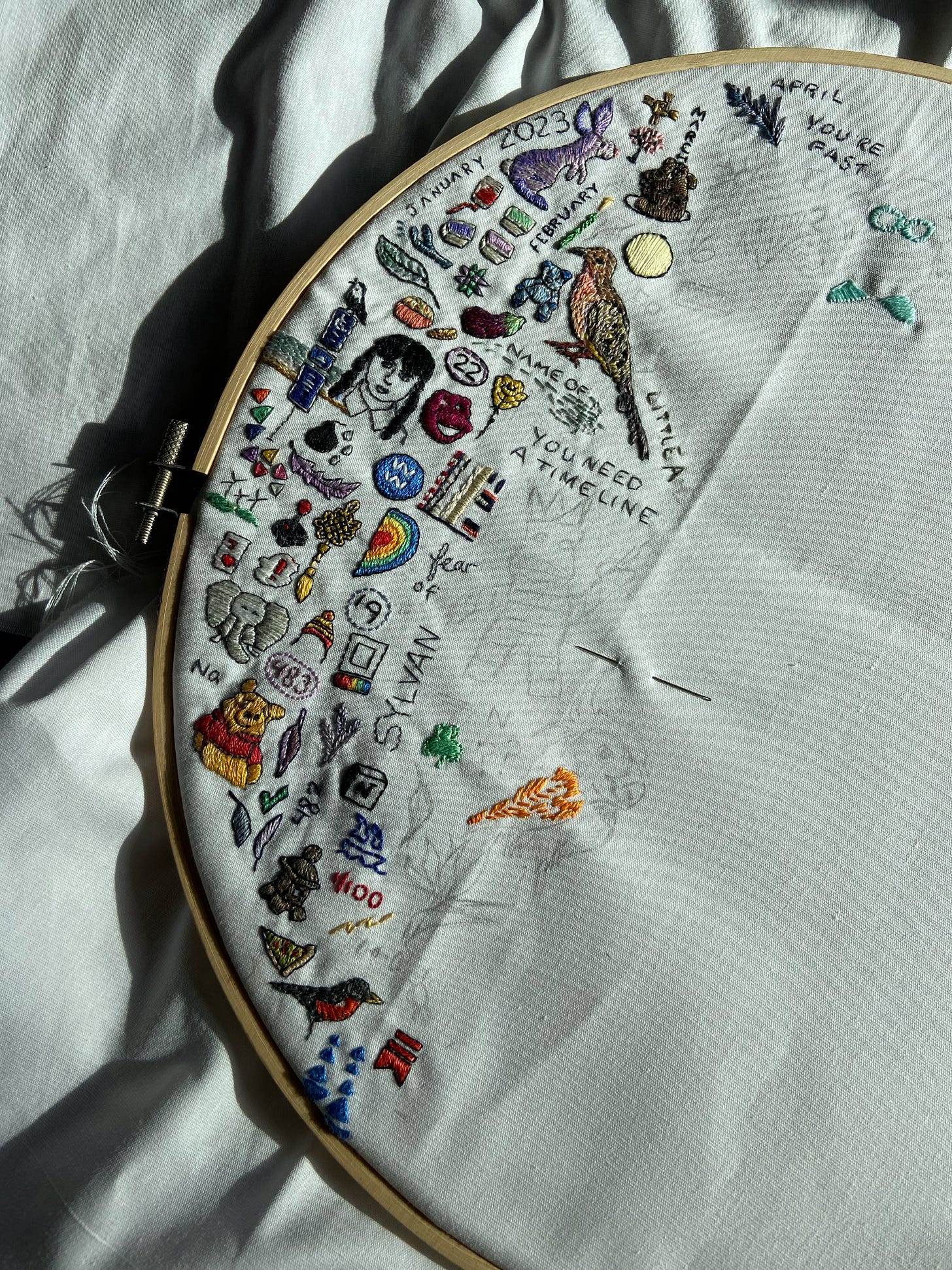 Unfinished stitch journal