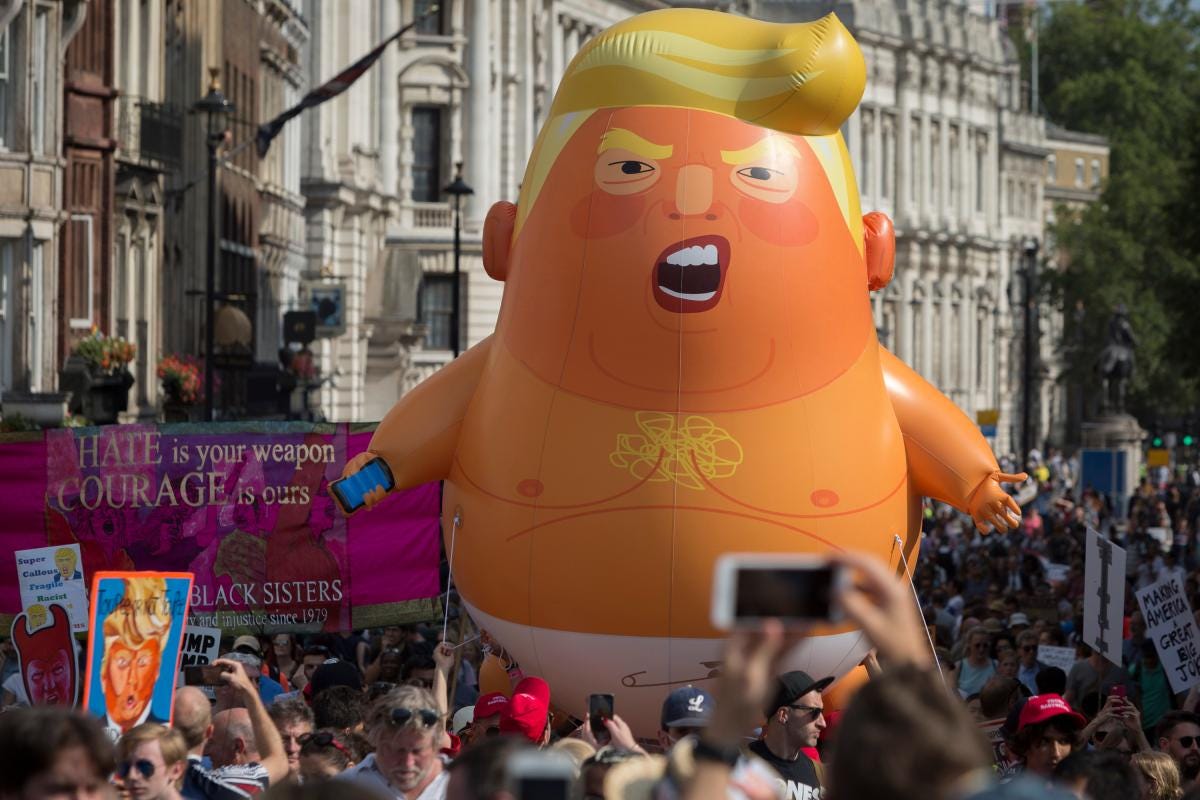 New Jersey woman vows to pop 'Baby Trump' balloon