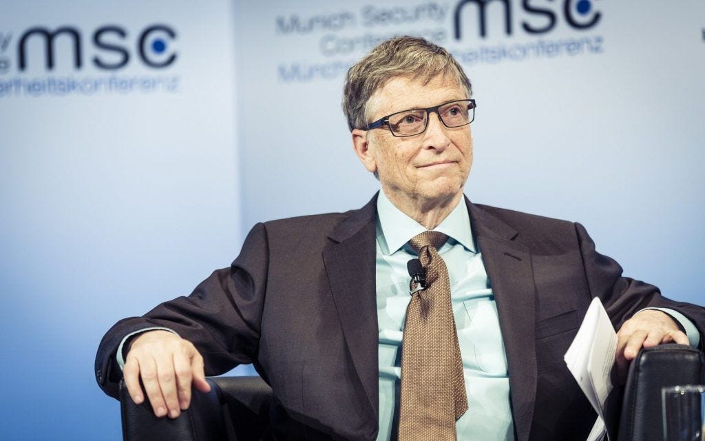 Today the meeting between Bill Gates and the Chinese leader Xi Jinping in  China