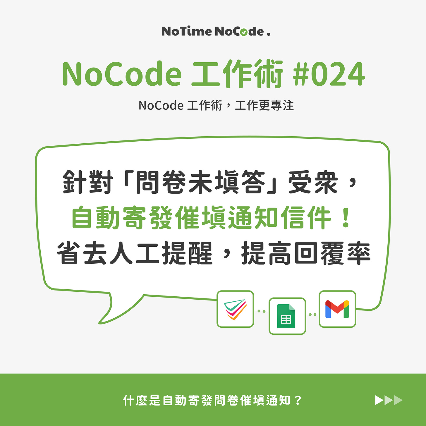 NoCode 工作術 024 貼文示意