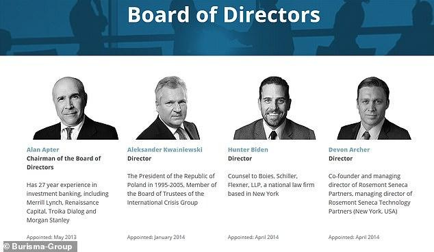 Hunter Biden joined Burisma in 2014 - while Joe Biden was Vice President. He was hired to boost the company's reputation in the midst of scandal as the Burisma Mykola Zlochevsky was accused of embezzling state money
