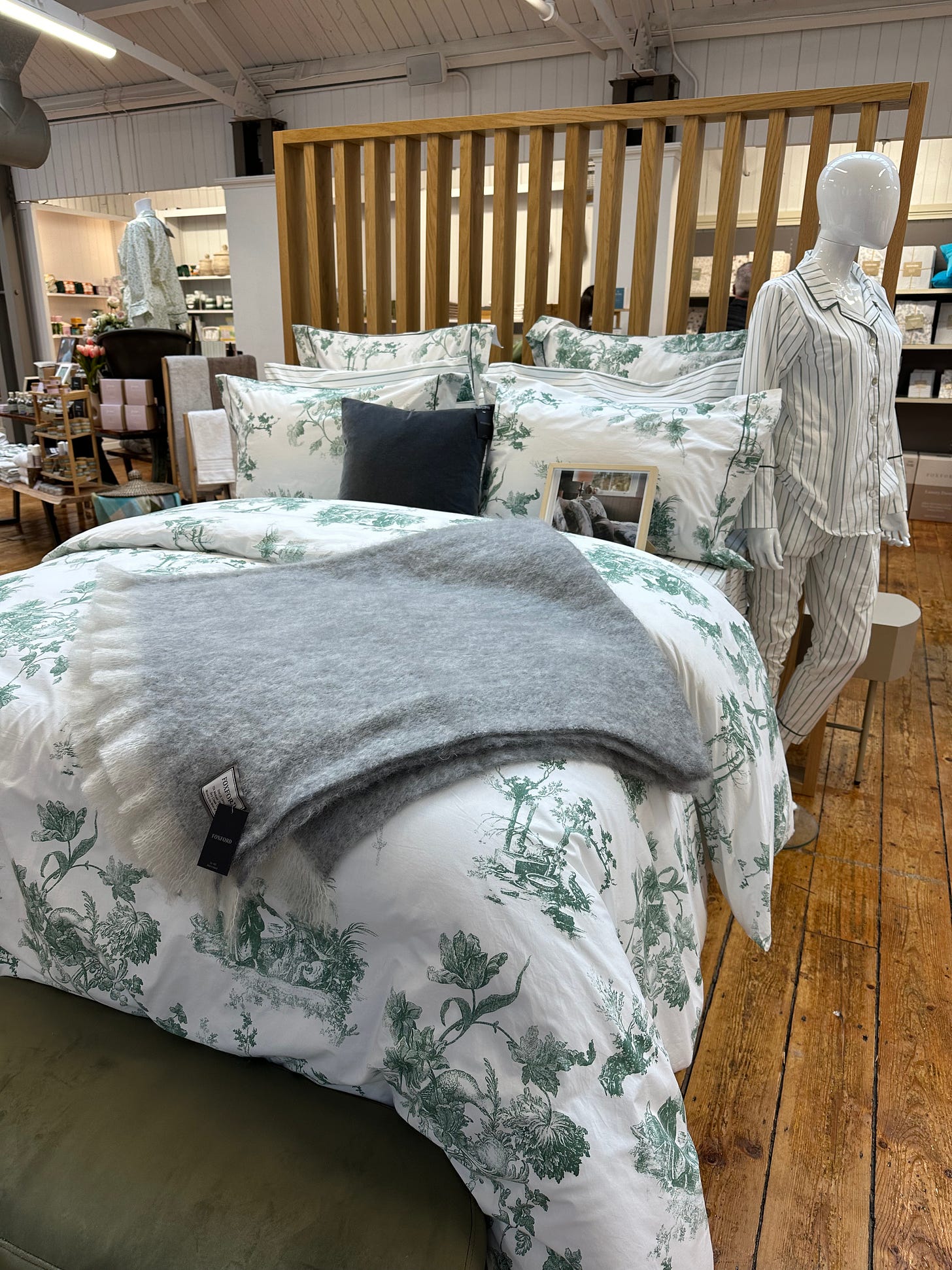 Cotton bedding designed in house for Foxford