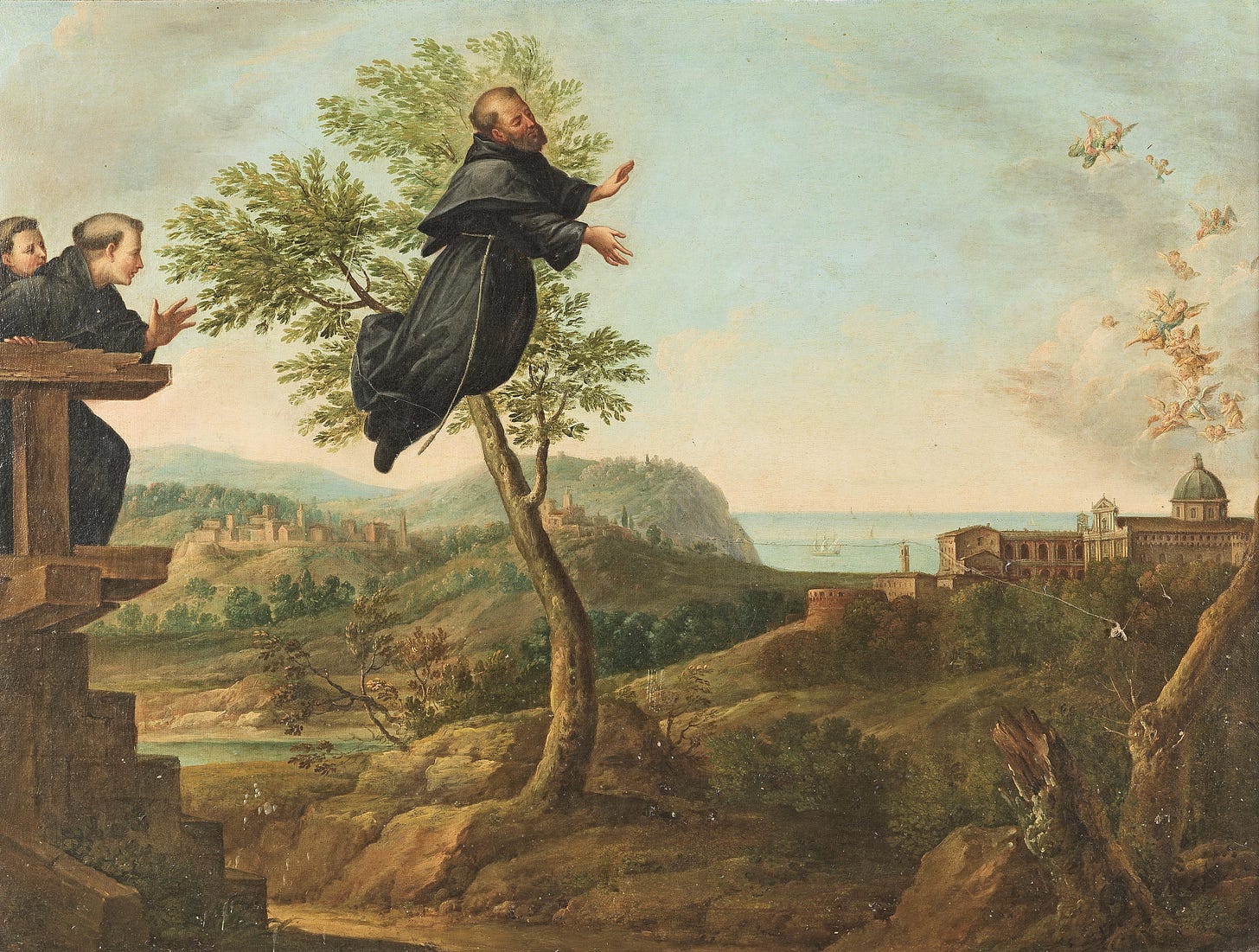 Bonhams : Italian School, 18th Century The Ecstasy of Saint Joseph of Cupertino Bonhams : Italian School, 18th Century The Ecstasy of Saint Joseph of Cupertino