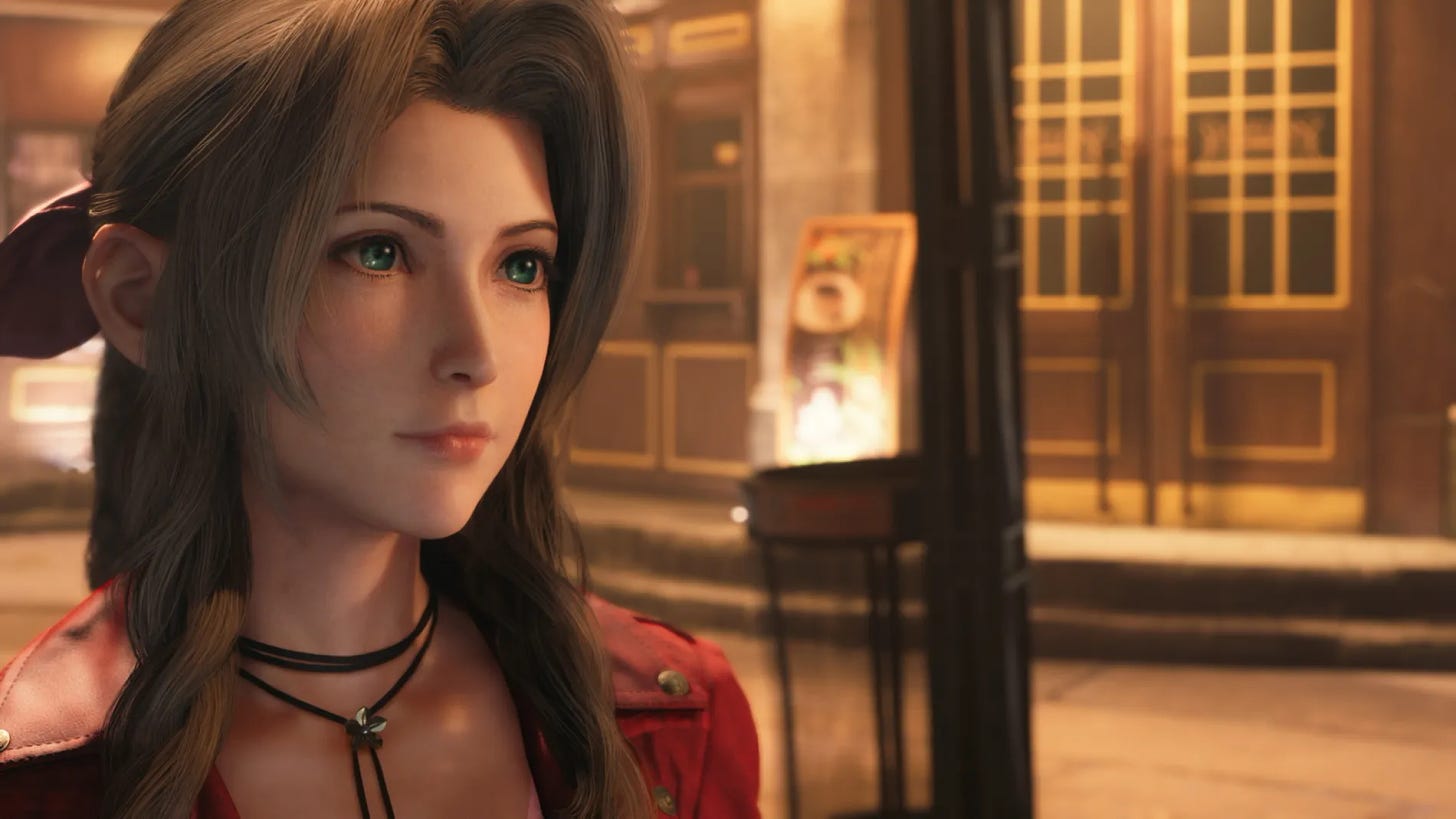 Aerith Standing To Left