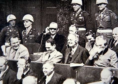 Image of Goering at the Nuremberg War Trials, Germany, 1945-46 (b/w ...