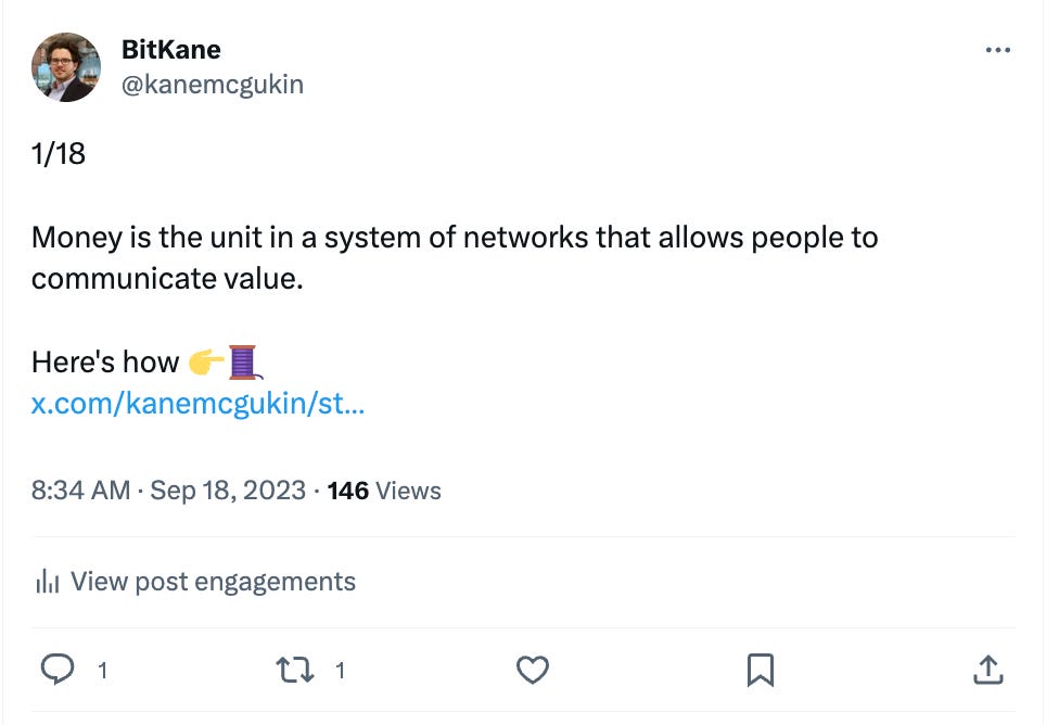 Bitcoin tweet about the future of the network