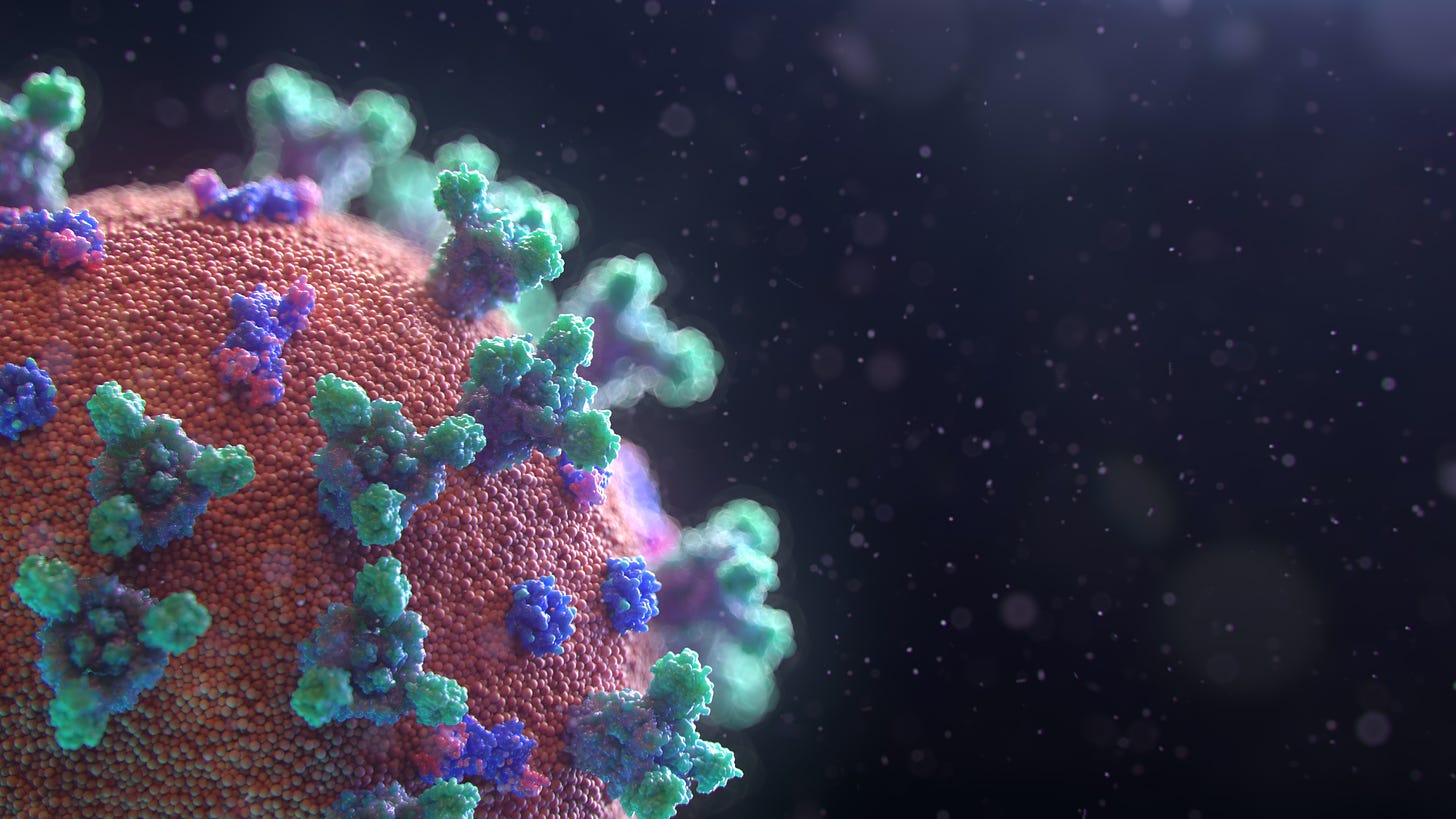 New visualisation of the Covid-19 virus by Fusion Medical