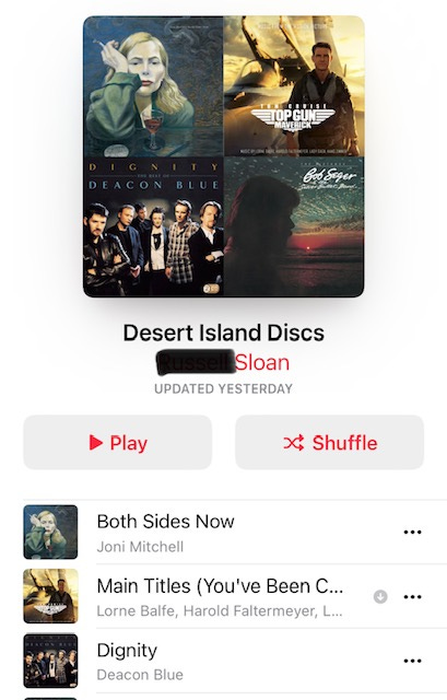 Image By Author - Playlist