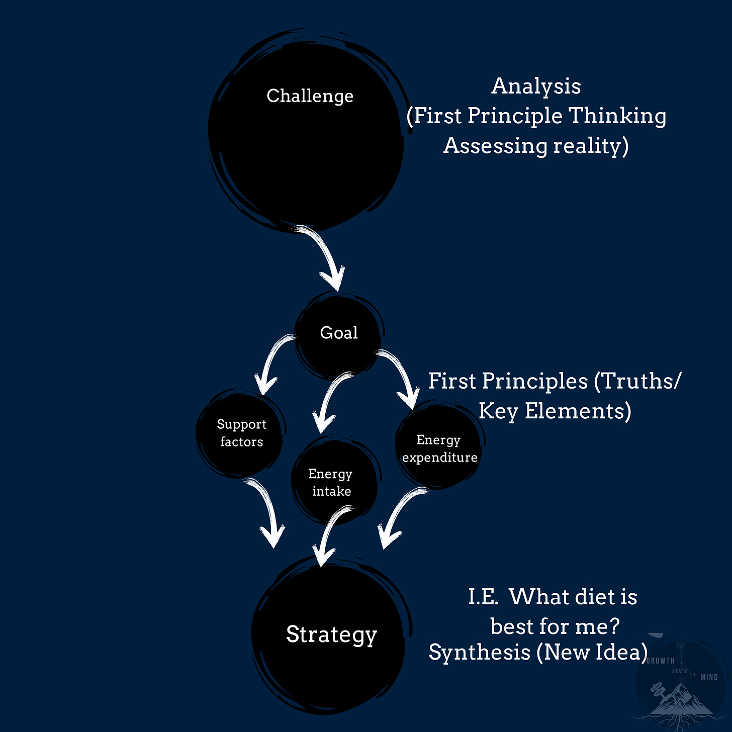 First principle chart of nutrition and how to use it in a flow format 