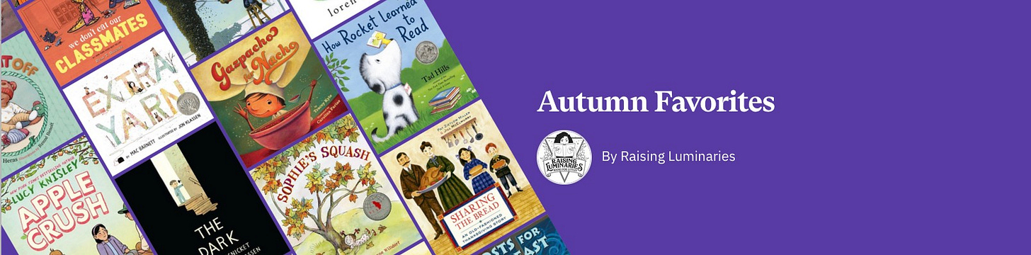 raising luminaries autumn favorites kids books