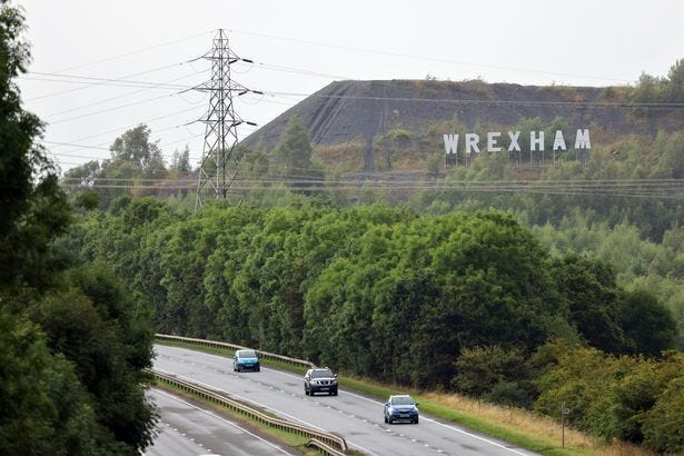 Huge Hollywood-style sign appears over Wrexham - and it's already an  attraction - North Wales Live