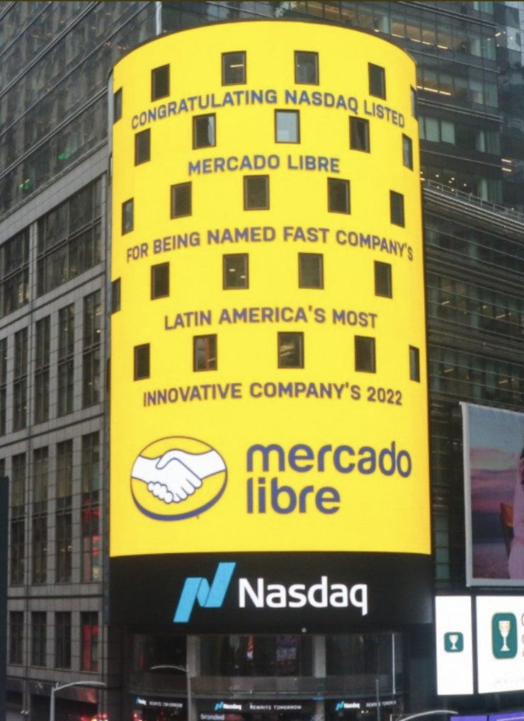 Mercado Libre definida como la empresa más innovadora de A Latina (Nasdaq)