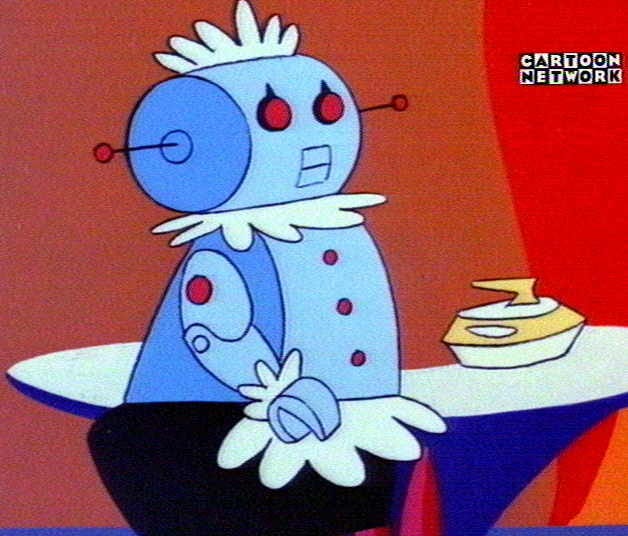 Nostalgia-me ! — ROSE !!!!!! Exato, a robô empregada dos Jetsons!...