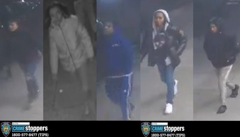 Police are searching for five suspects in the violent robbery of an Uber driver in Crown Heights on Feb. 18