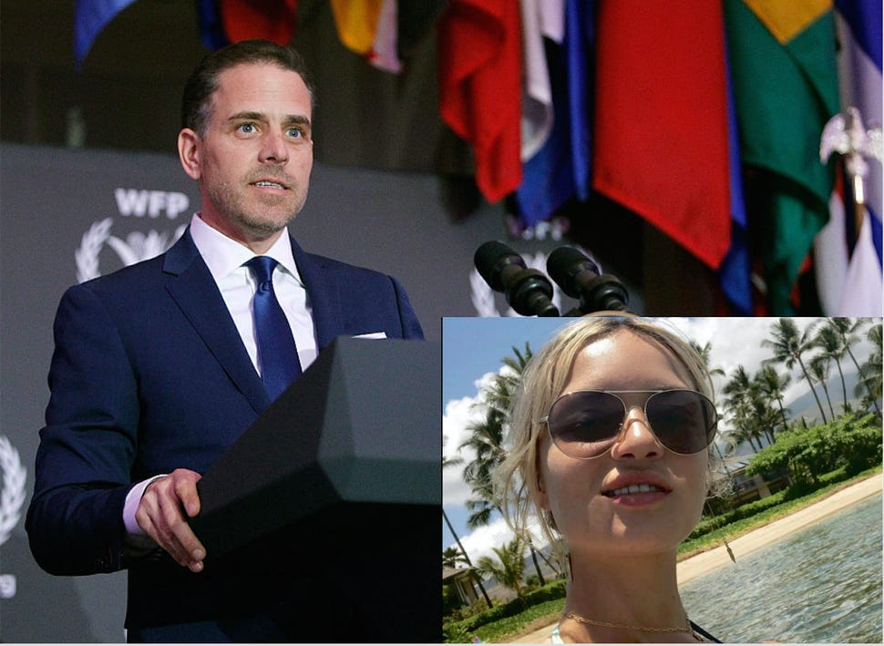 Hunter Biden, and Melissa Cohen (inset,) were married in May 2019