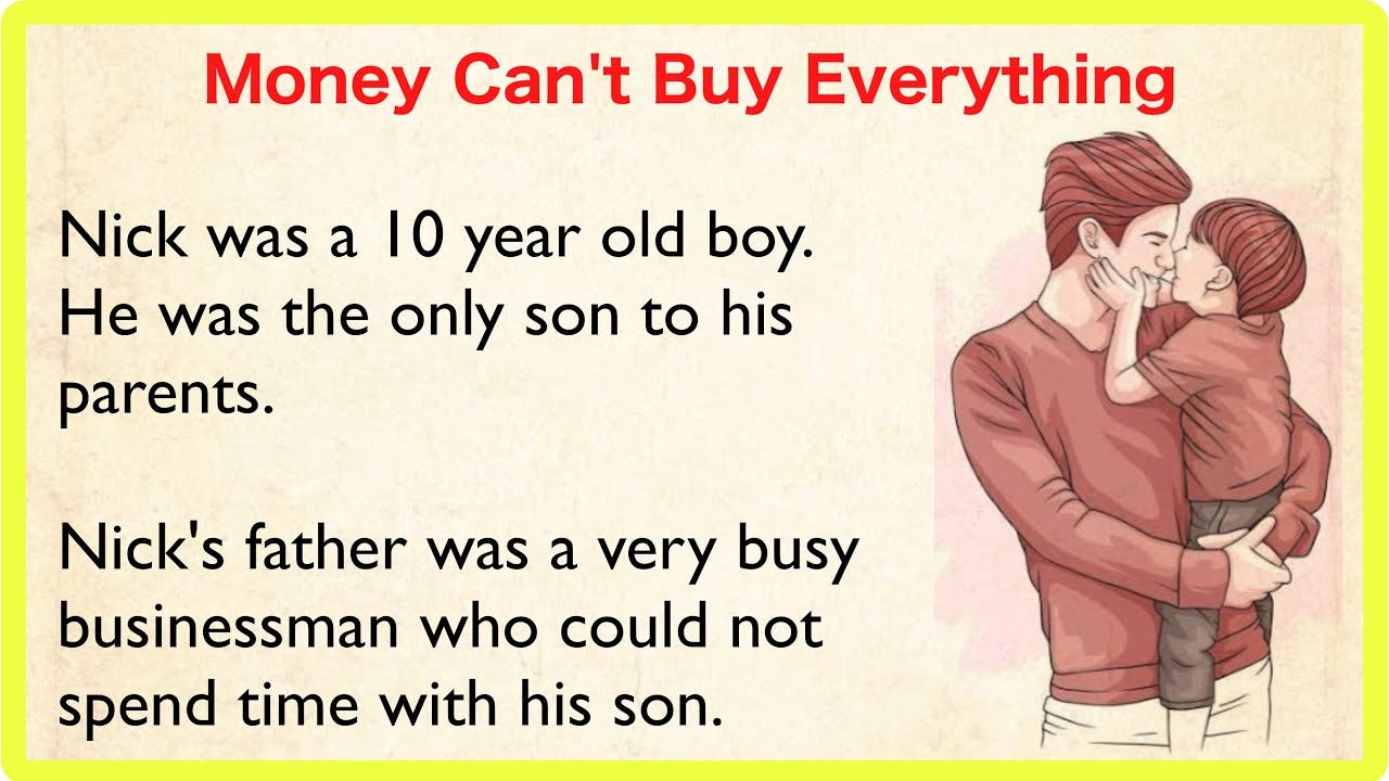 Money Can’t Buy EveryThing | English Learning Story | English | Practice  English | Lets