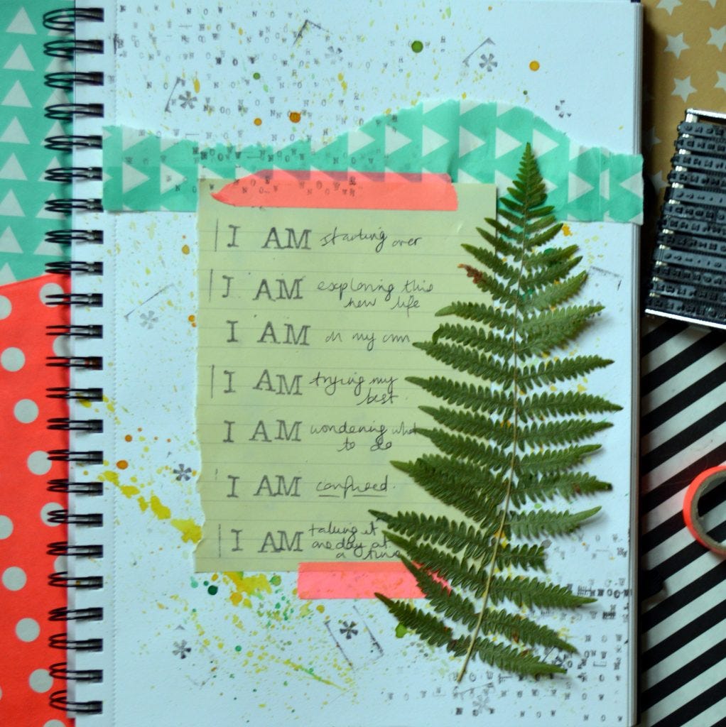 rukristin Awesome Ladies Project Scrapbook Challenges 1.3: Stamping