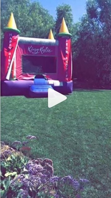 king kylie jenner bouncy house 2016