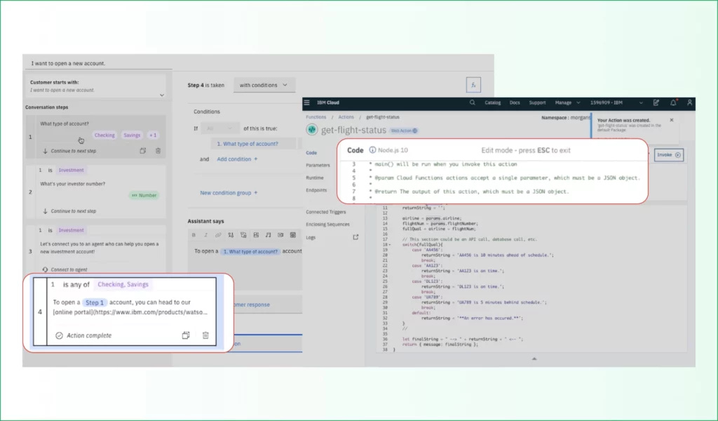 (IBM Watson Assistant Combines Flows and NLP)
