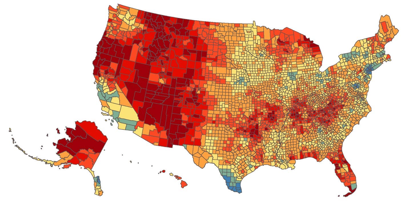 Suicide Rates Soaring in America, Especially in Rural Areas