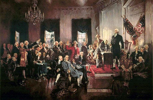 "Scene at the Signing of the Constitution of the United States," by Howard Chandler Christy