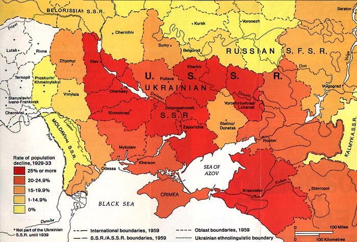 Famine Map 1930s