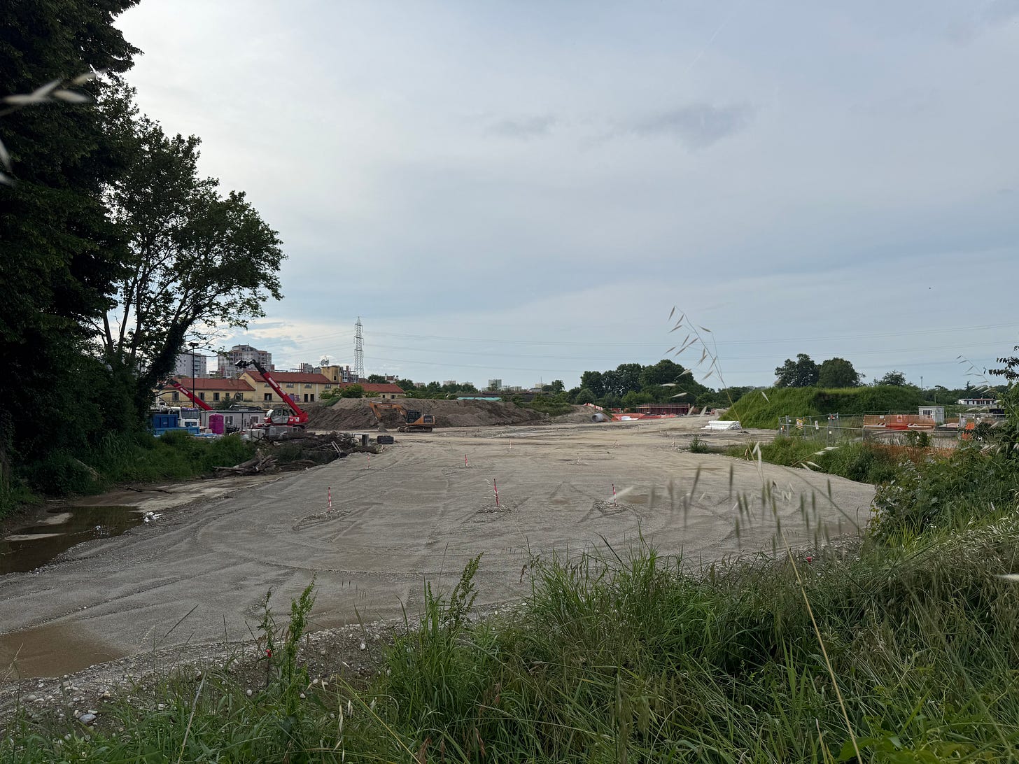 Aree di intervento del progetto PNRR sulle aree golenali del fiume Lambro