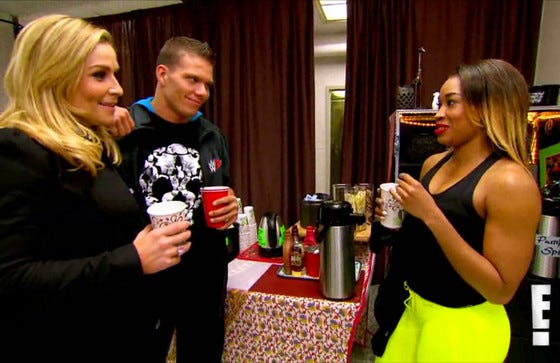 tj wilson keeps getting nattie made on total divas 2015