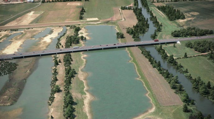 Didcot to Culham river crossing artist's impression