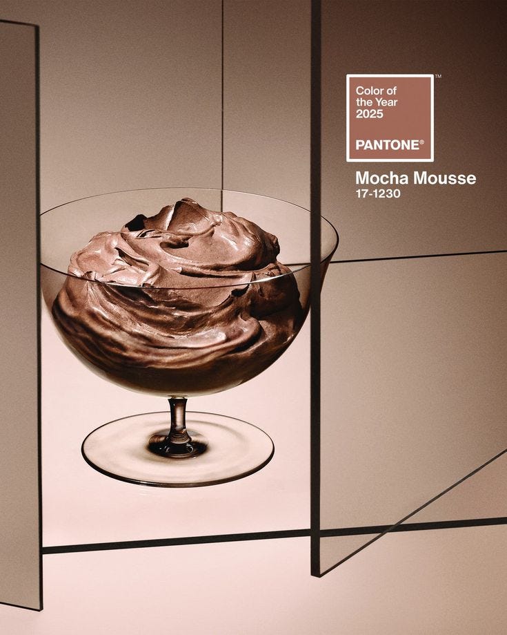 Pantone Color of the Year 2025 Mocha Mousse PANTONE 17-1230