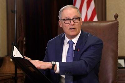 FILE - Washington Gov. Jay Inslee