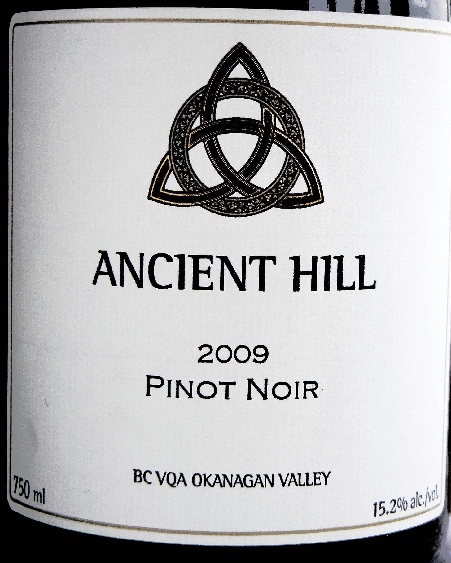 Ancient Hill Pinot Noir 2009 Label - BC Pinot Noir Tasting Review 15