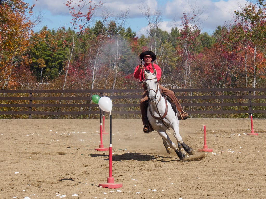 Mounted target shooting