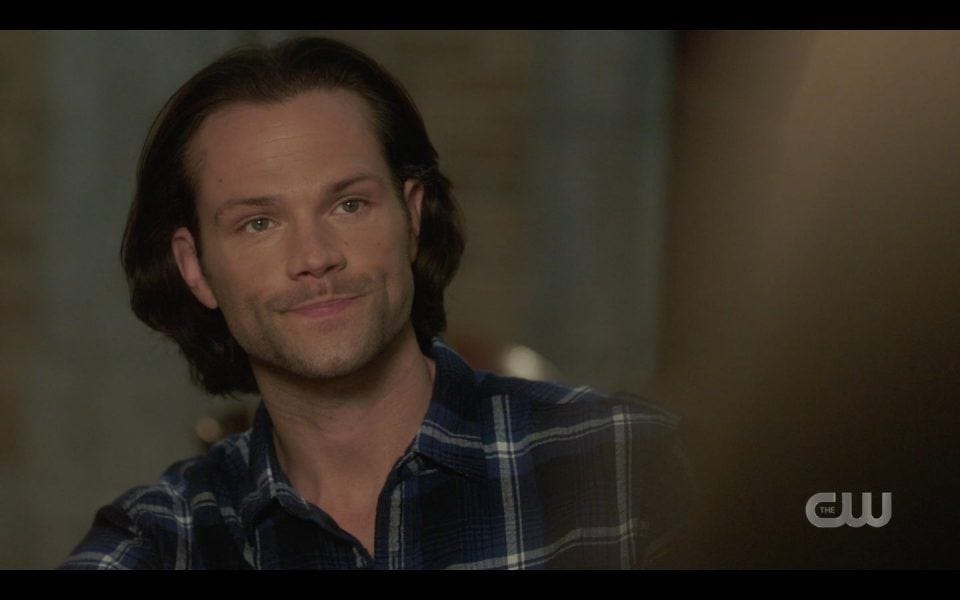 Jared Padalecki giving Sam Winchester bitch face SPN