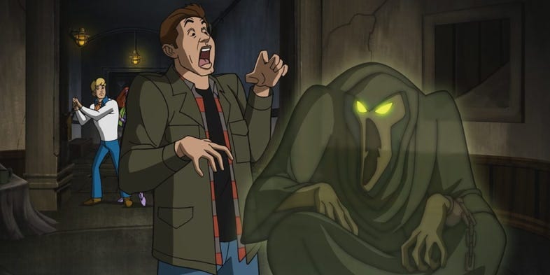 supernatural jared sam winchester freaking out on scooby doo