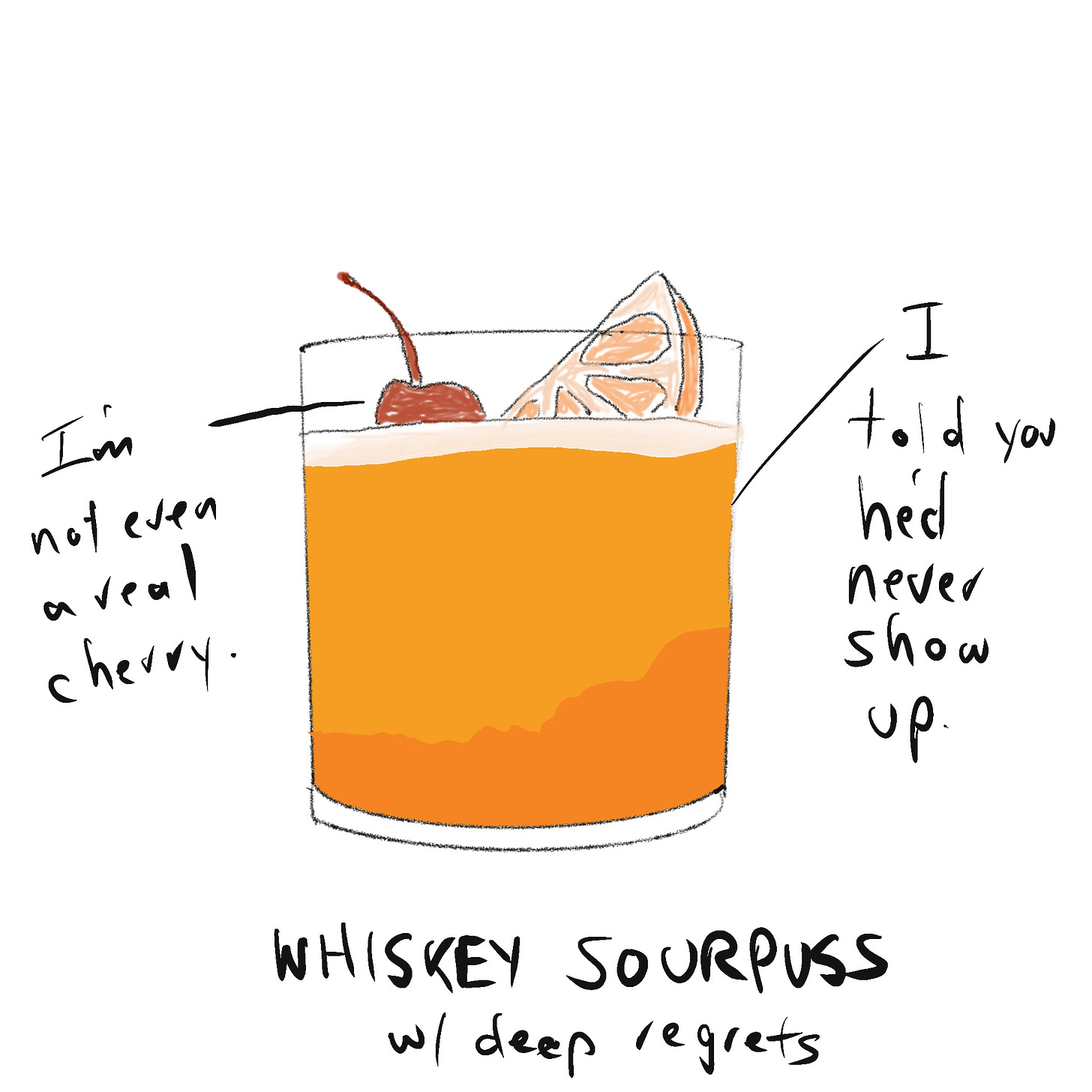 whiskey sour mocktail