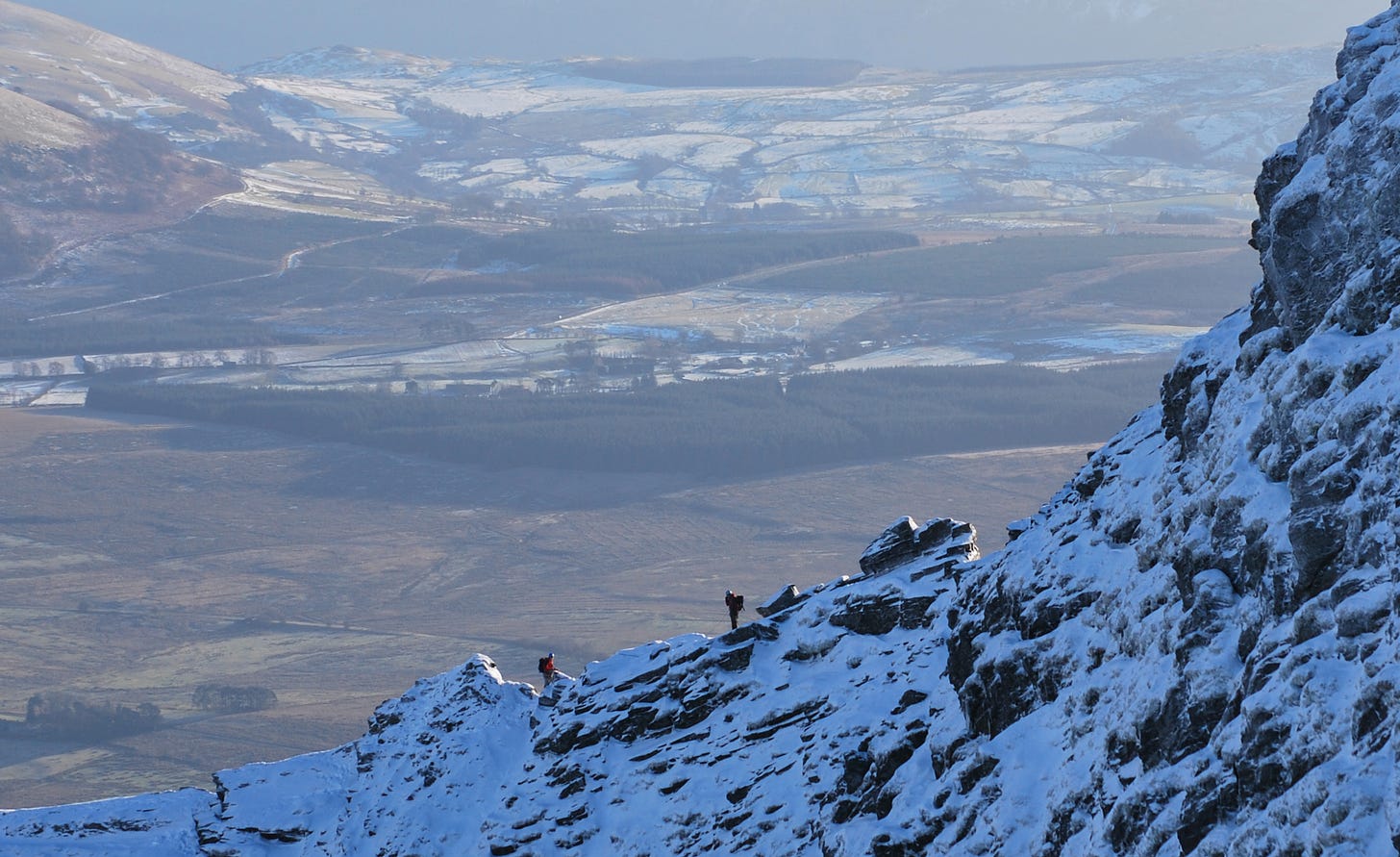 Sharp Edge, with the Vale of Keswick behind