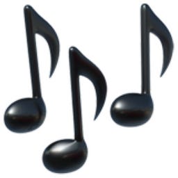 Musical Notes Emoji (U+1F3B6)