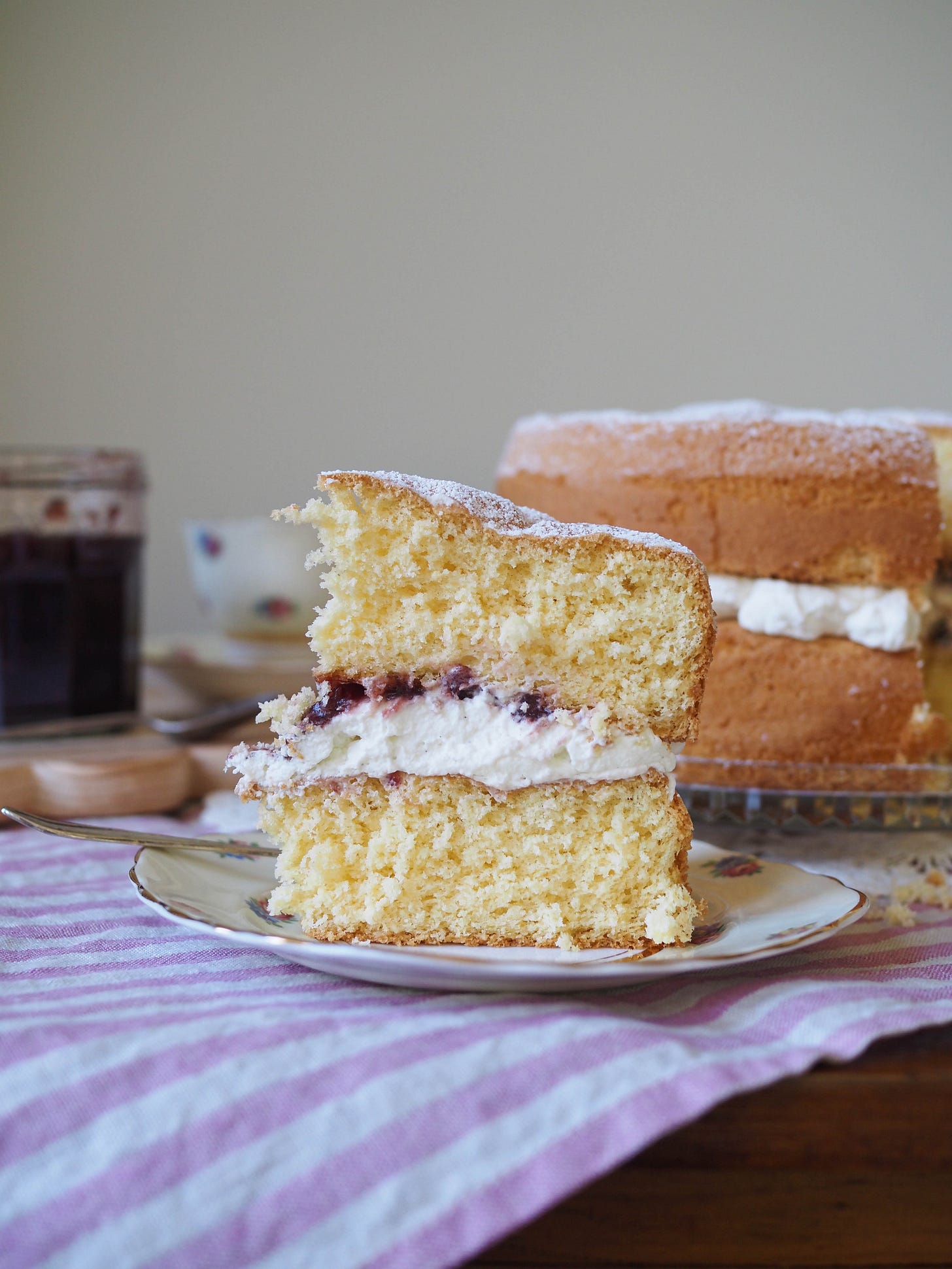 Slice of Sponge Cake