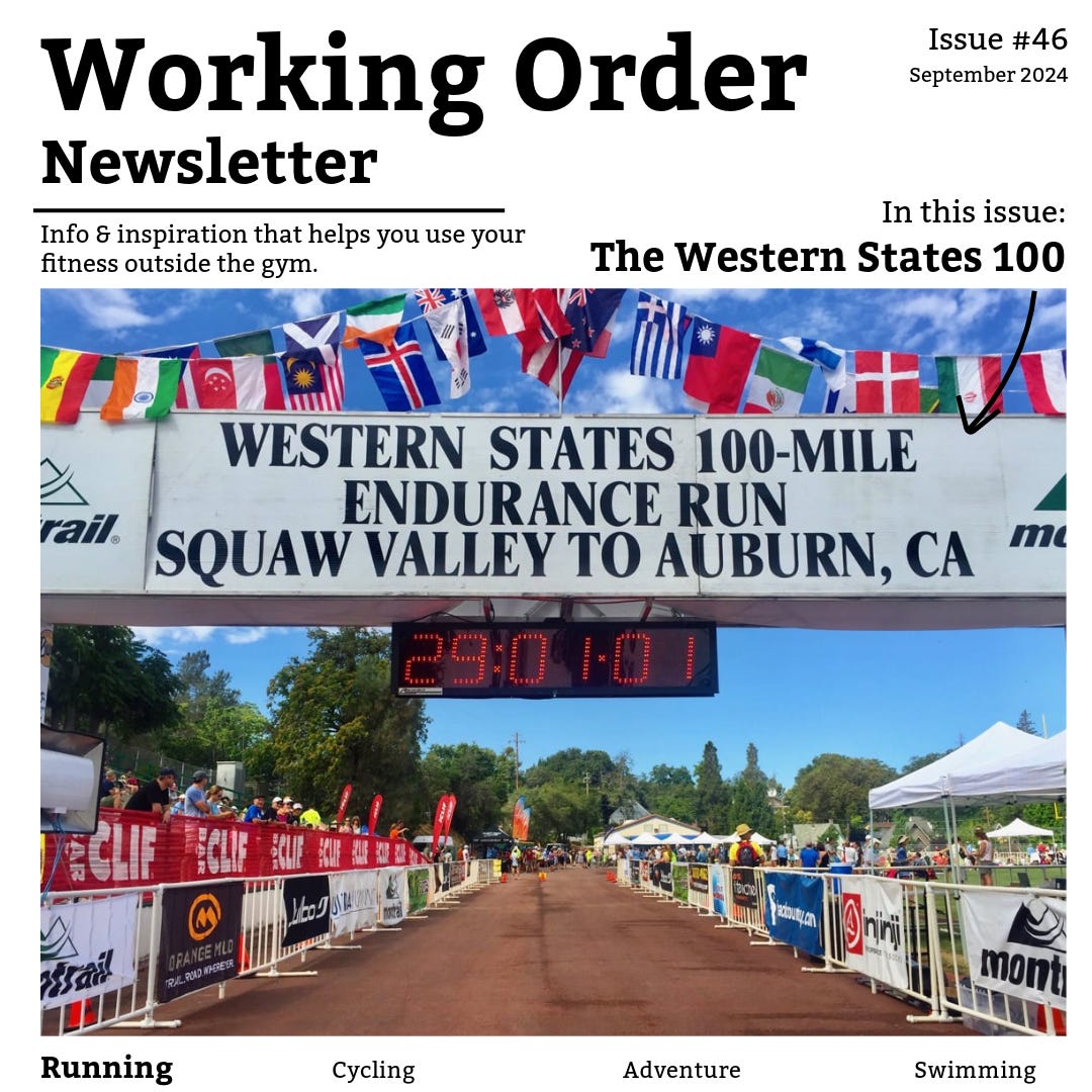 Image of the finish line at the Western States Endurance Run at Place High, California