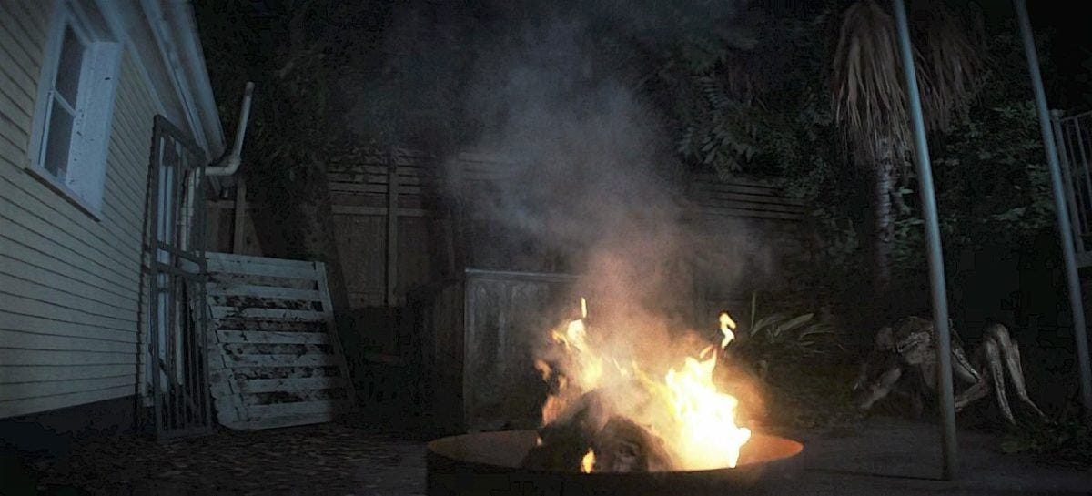 Winchesters Drake Rodger John burns monster remains in a bonfire 1.03.