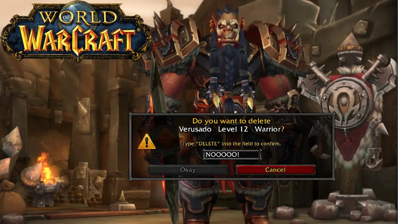 Interface from blizzard game : World of warcraft