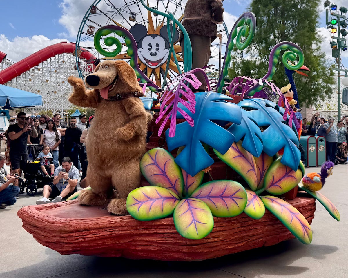 Up float Better Together parade Disneyland.
