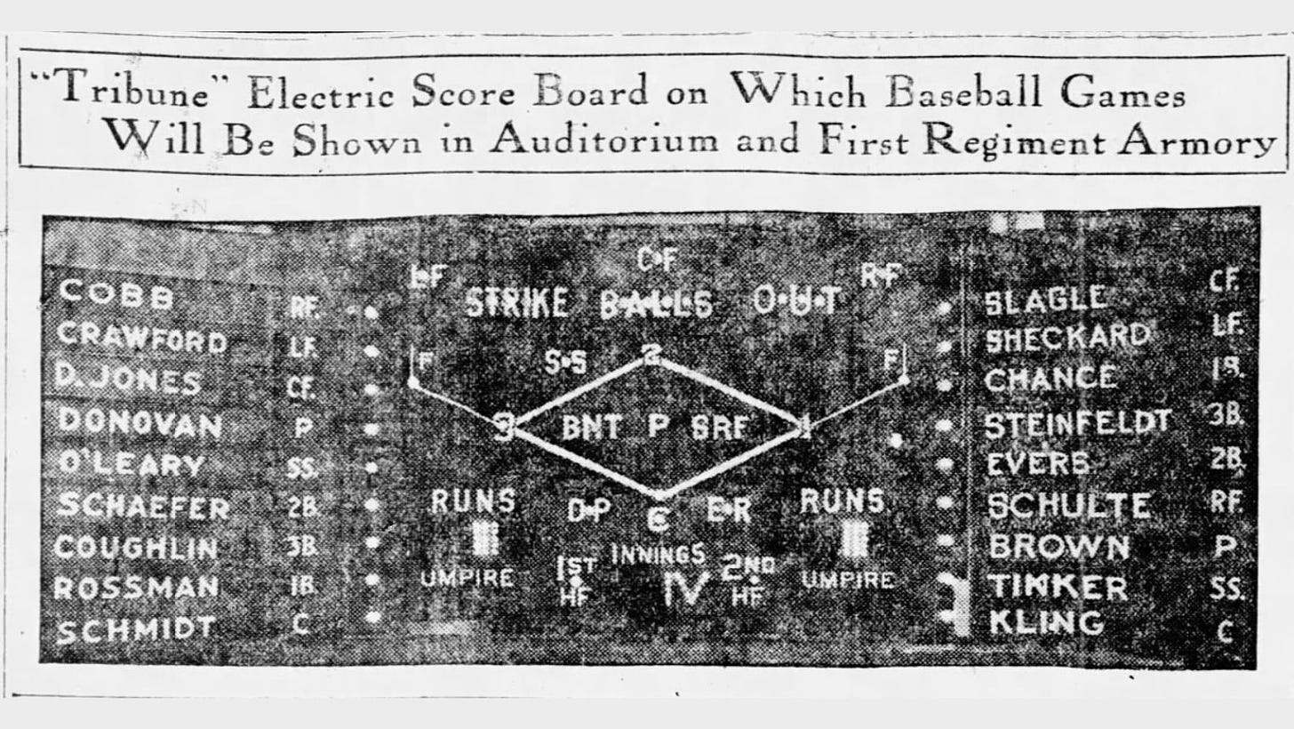 Baseball Replay Journal History 1907 World Series
