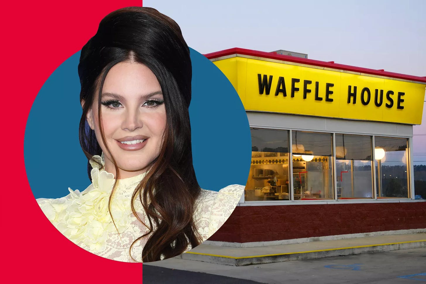 Lana del Rey; Waffle House restaurant
