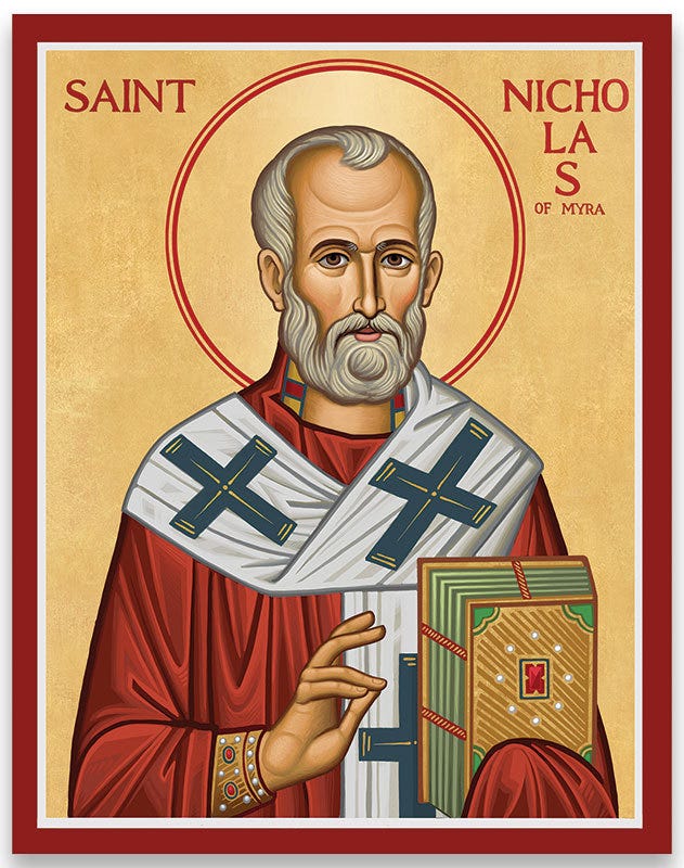 Saint Icons: Saint Nicholas of Myra icon | Monastery Icons