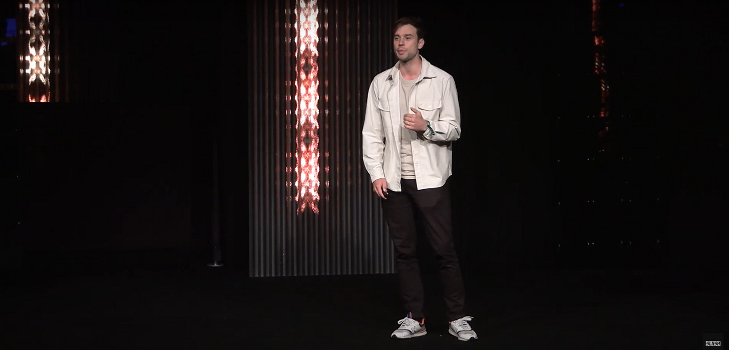 Lovable Anton Osika at Slush