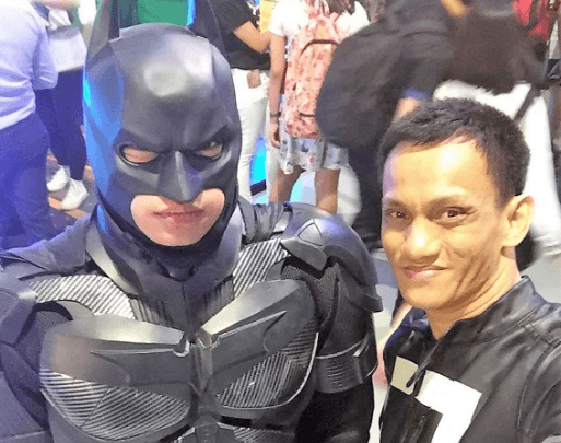 mttg marius with batman cosplay comic con asia 2018